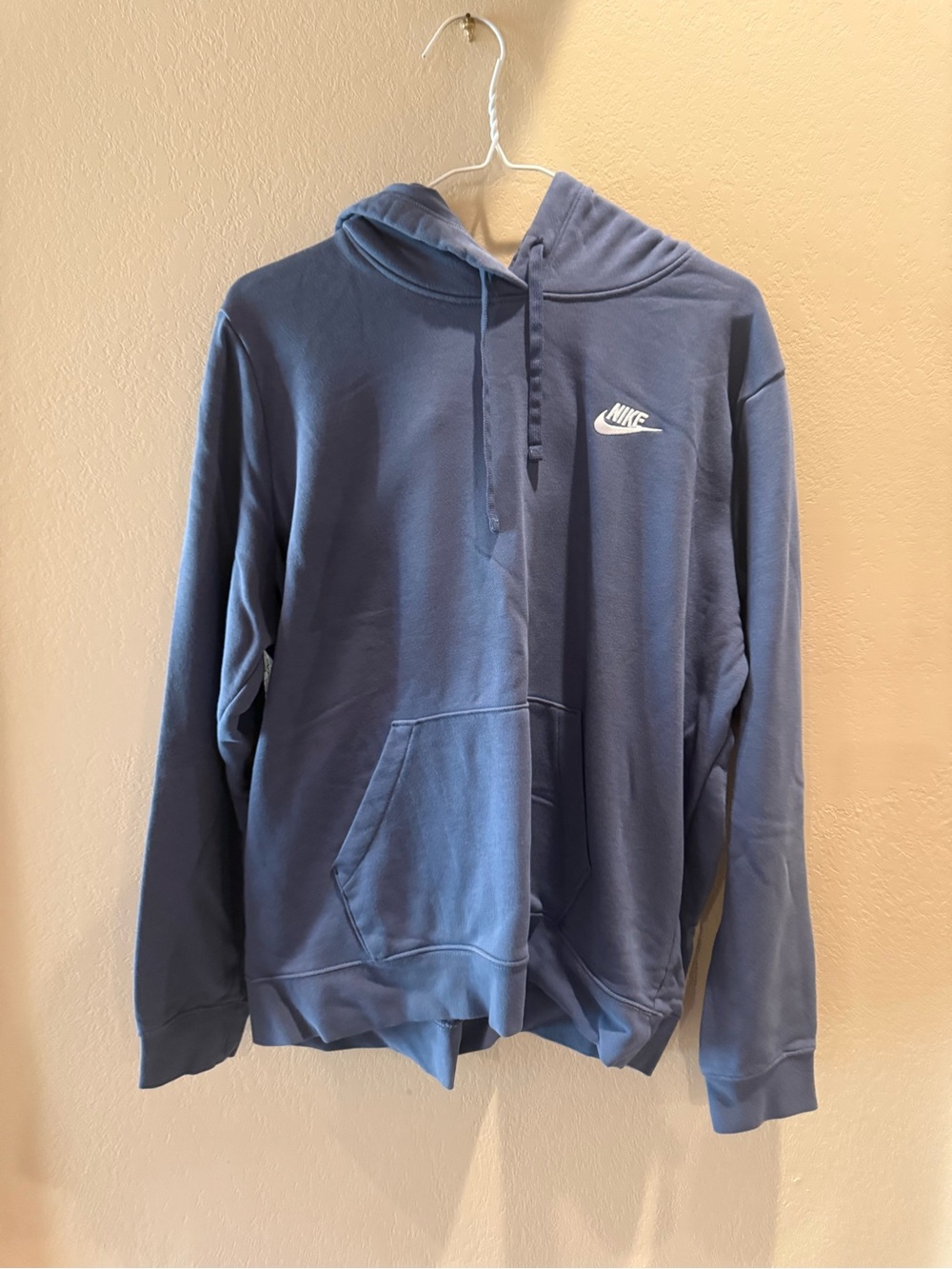 Nike Gray Hoodie with Yellow Nike Tag